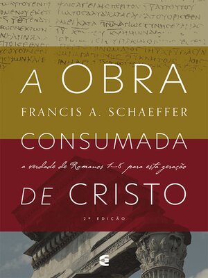cover image of A obra consumada de Cristo
